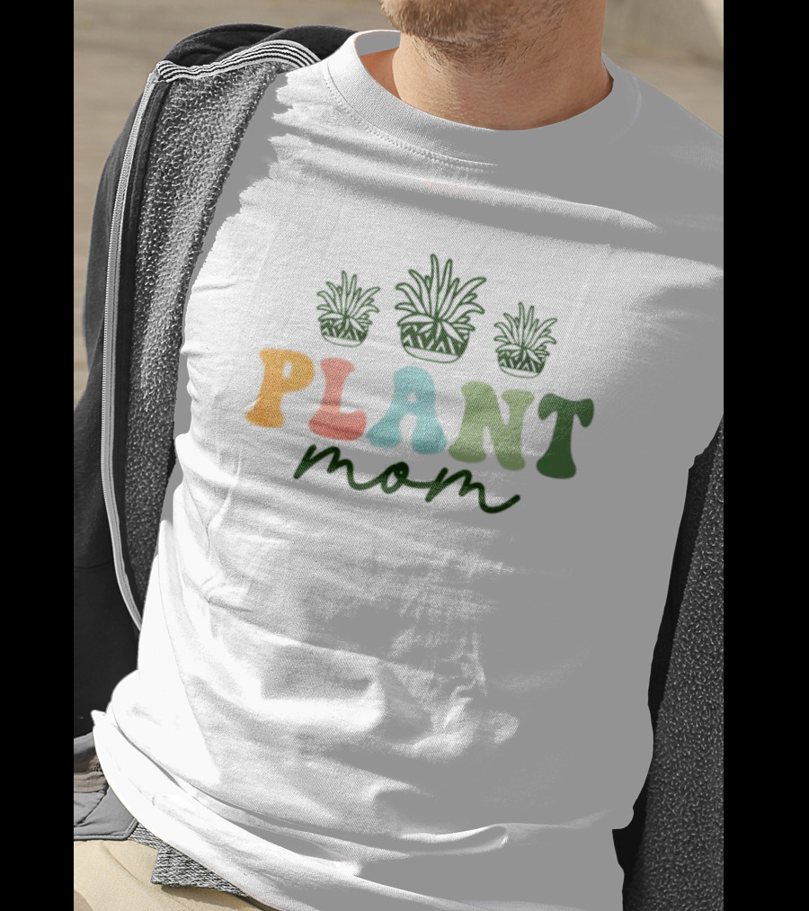 Plant Mom Cute Plant Groovy T-Shirt