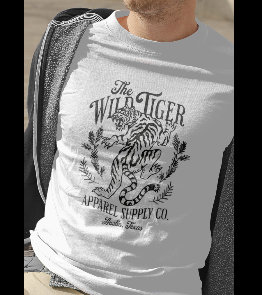 The Wild Tiger Apparel Supply Co. Austin, Texas T-Shirt