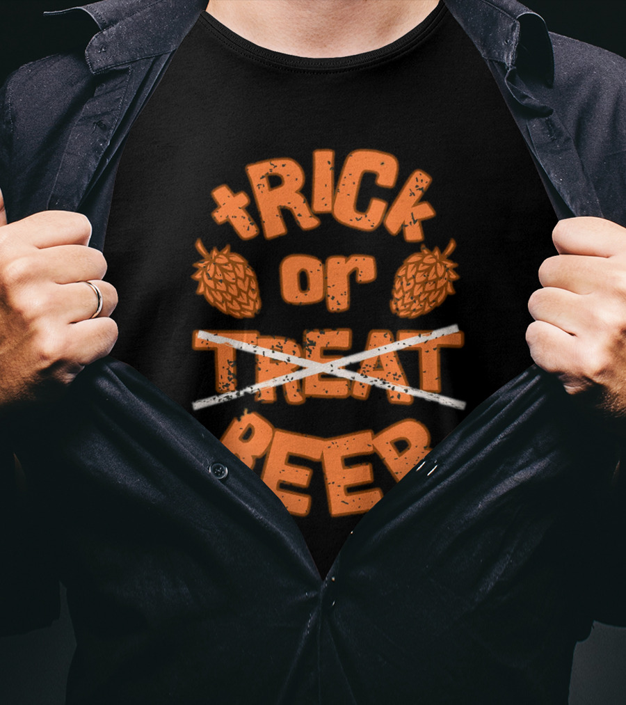Trick Or Treat Beer Hops Halloween T-Shirt