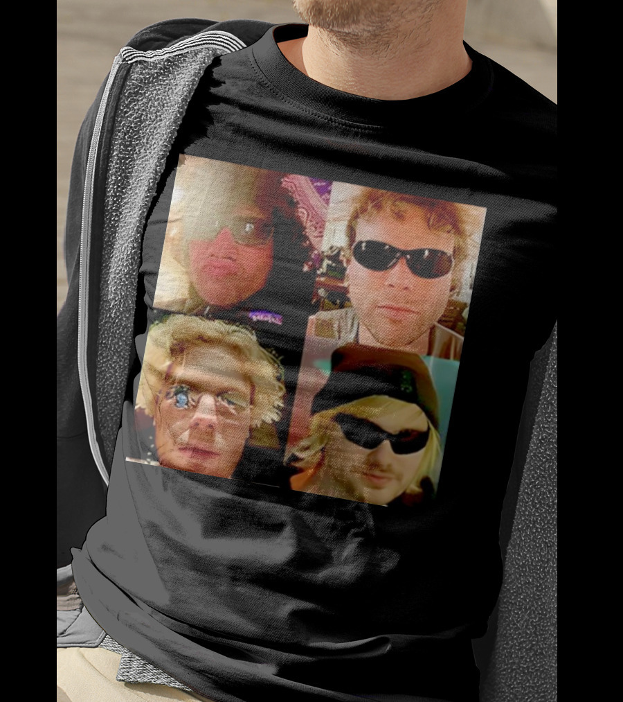 5 Seconds Of Summer Sunglasses Group Collage T-Shirt