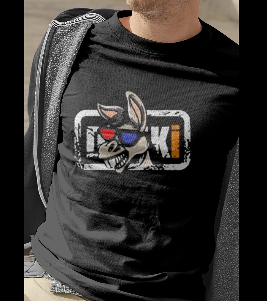 Cool Donkey Vintage Garage Visual With Modern Shades T-Shirt
