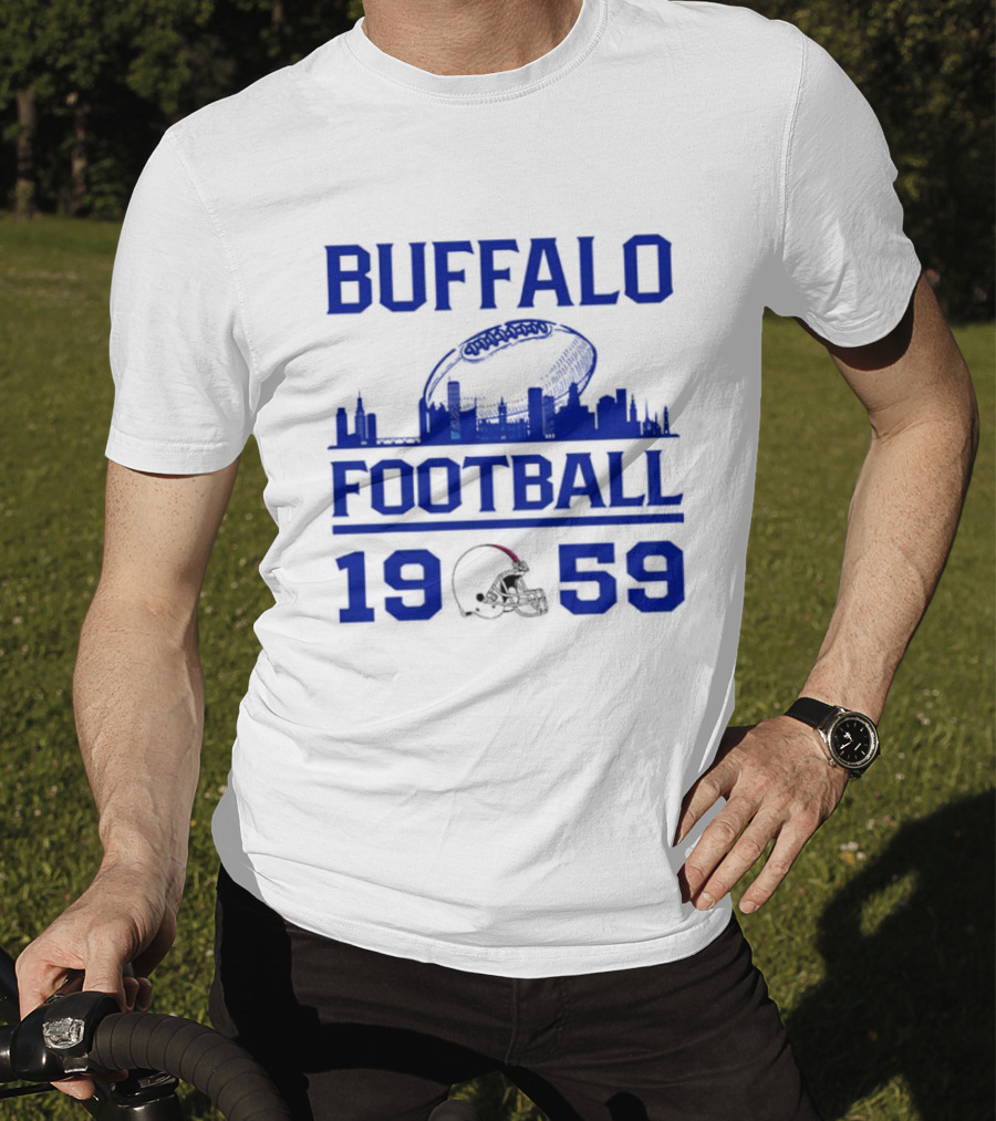 Buffalo Football 1959 Skyline Helmet T-Shirt