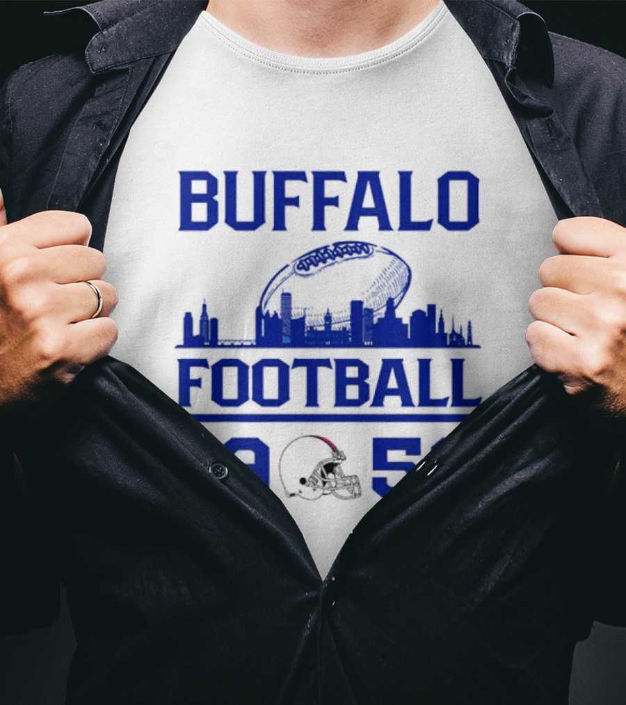 Buffalo Football 1959 Skyline Helmet T-Shirt