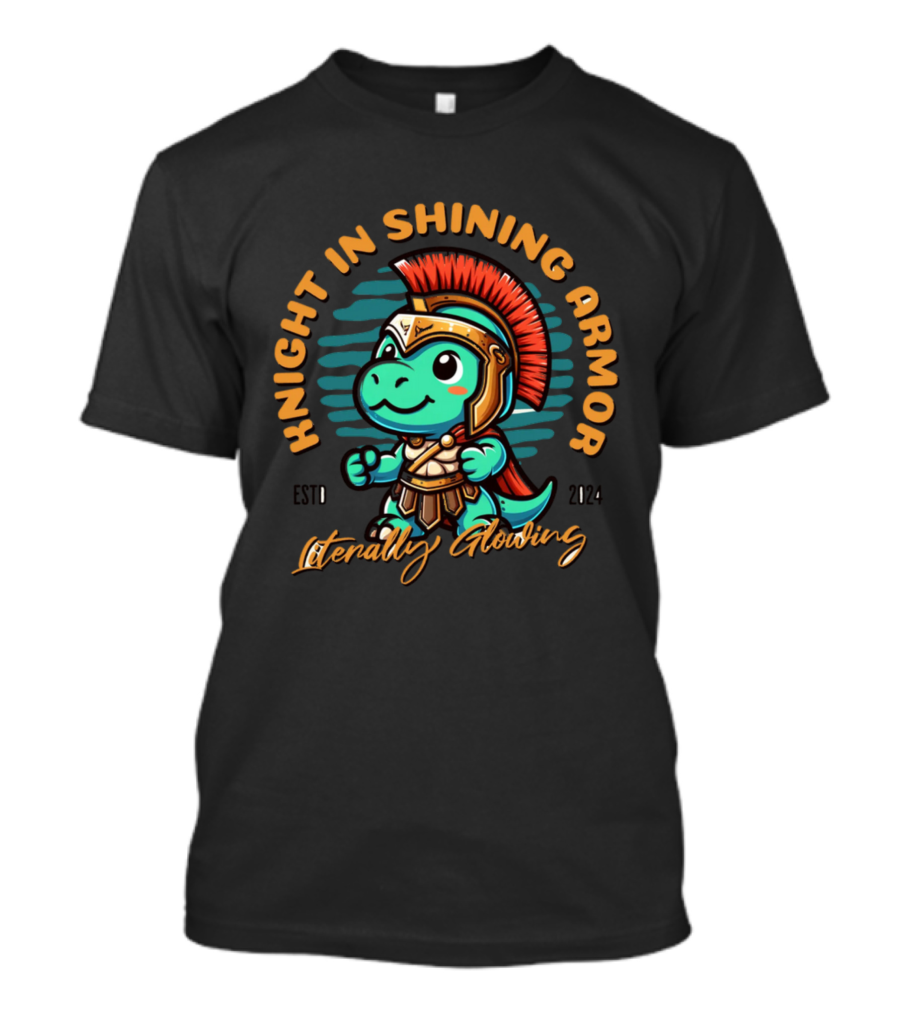 Knight In Shining Armor Literally Glowing Baby Knight T-Shirt