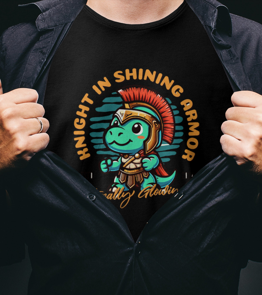 Knight In Shining Armor Literally Glowing Baby Knight T-Shirt