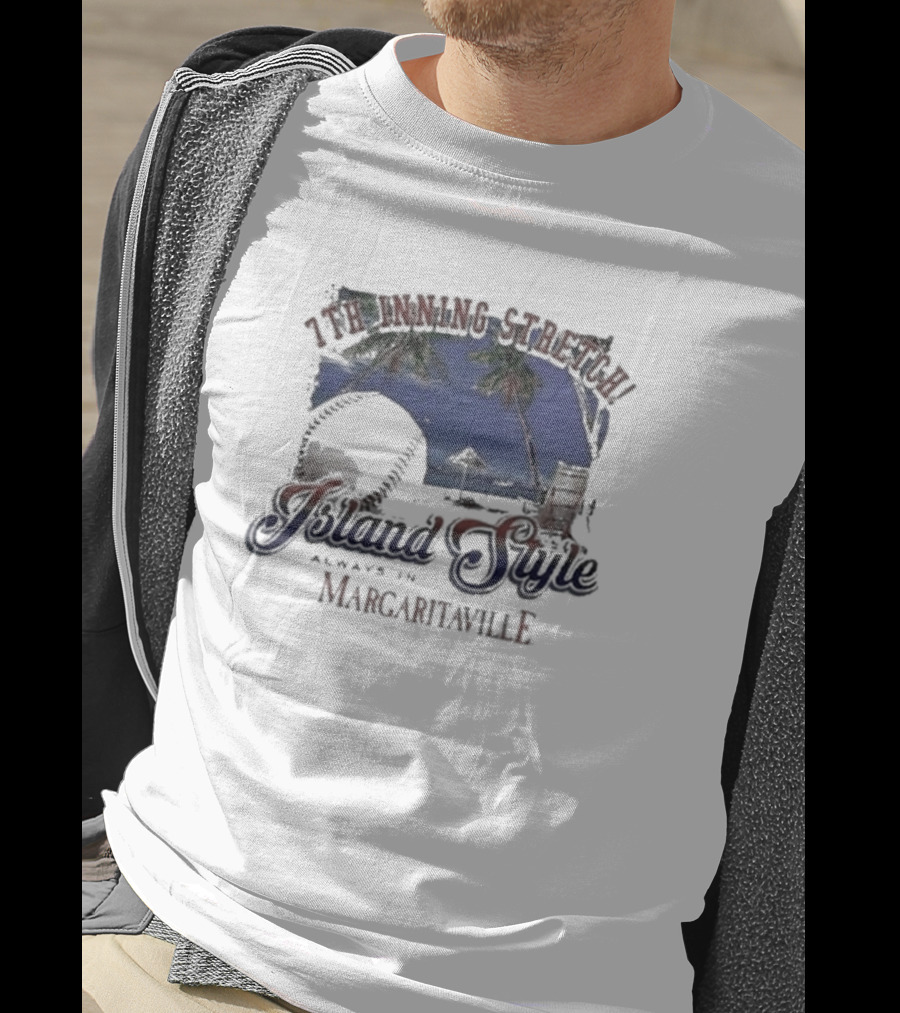 7th Inning Stretch Island Style Always In Margaritaville Philadelphia Phillies T-Shirt