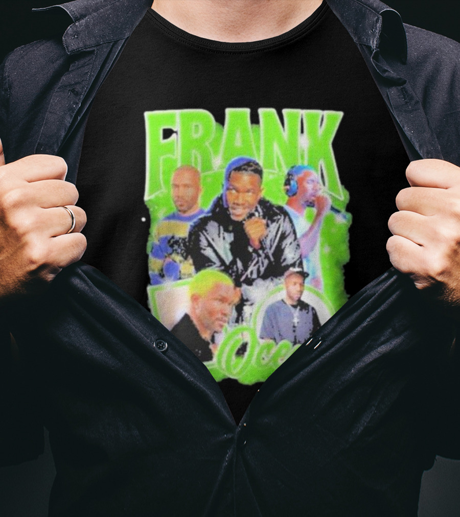 Frank Ocean Vintage Rap Music Collage T-Shirt