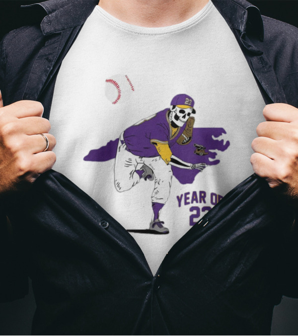 Year Of 23 EC Skeleton Baseball Pitcher T-Shirt