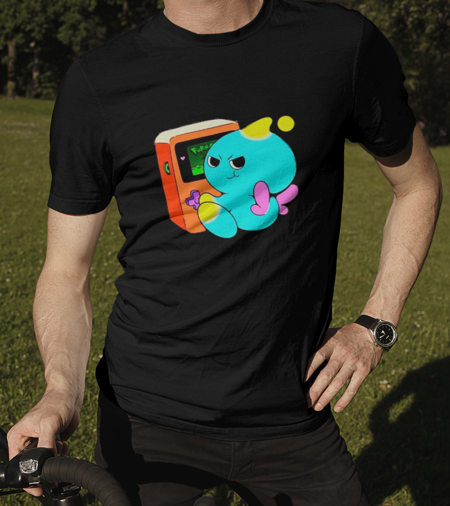 You Keep Playing Ur Silly Little Games Cartoon Creature With Game Console T-Shirt