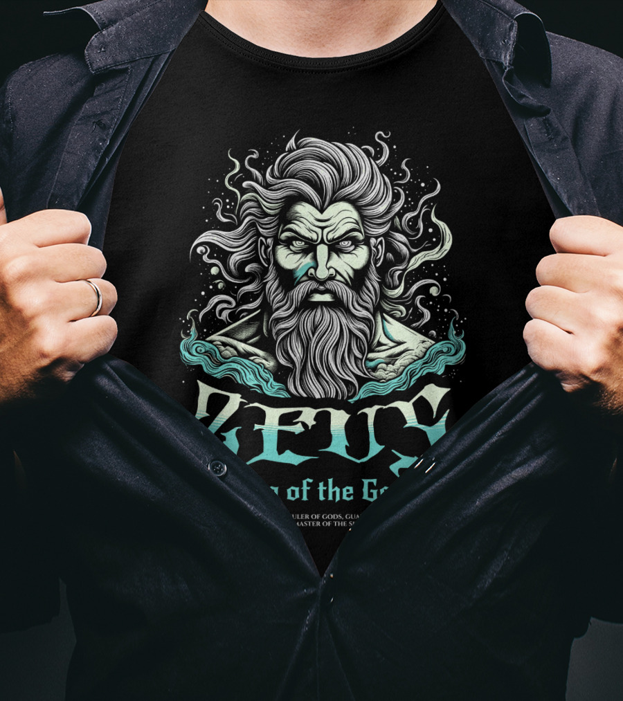 Zeus King Of The Gods Mighty Ruler Guardian Of Justice Master Of The Skies T-Shirt