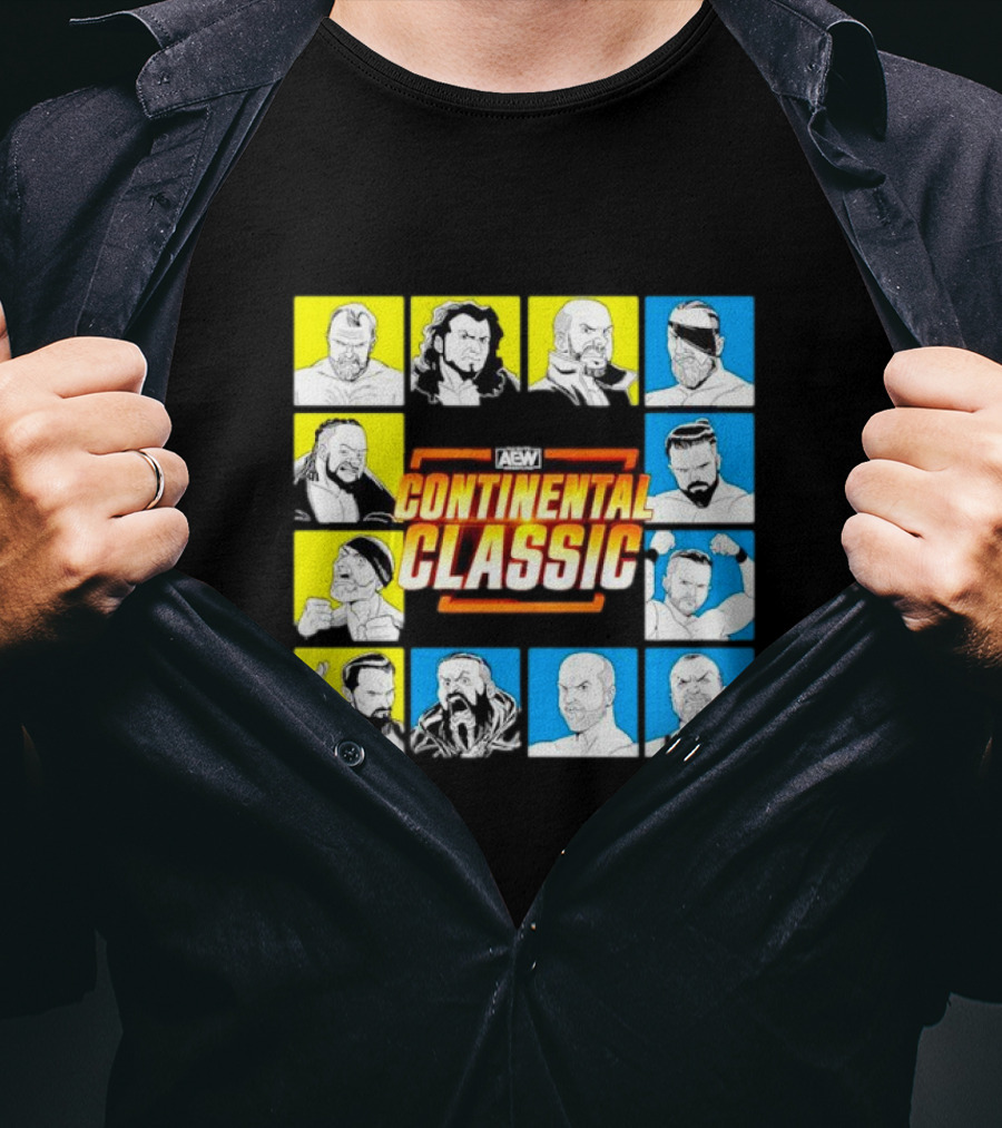 AEW Continental Classic Wrestling Tournament Lineup T-Shirt