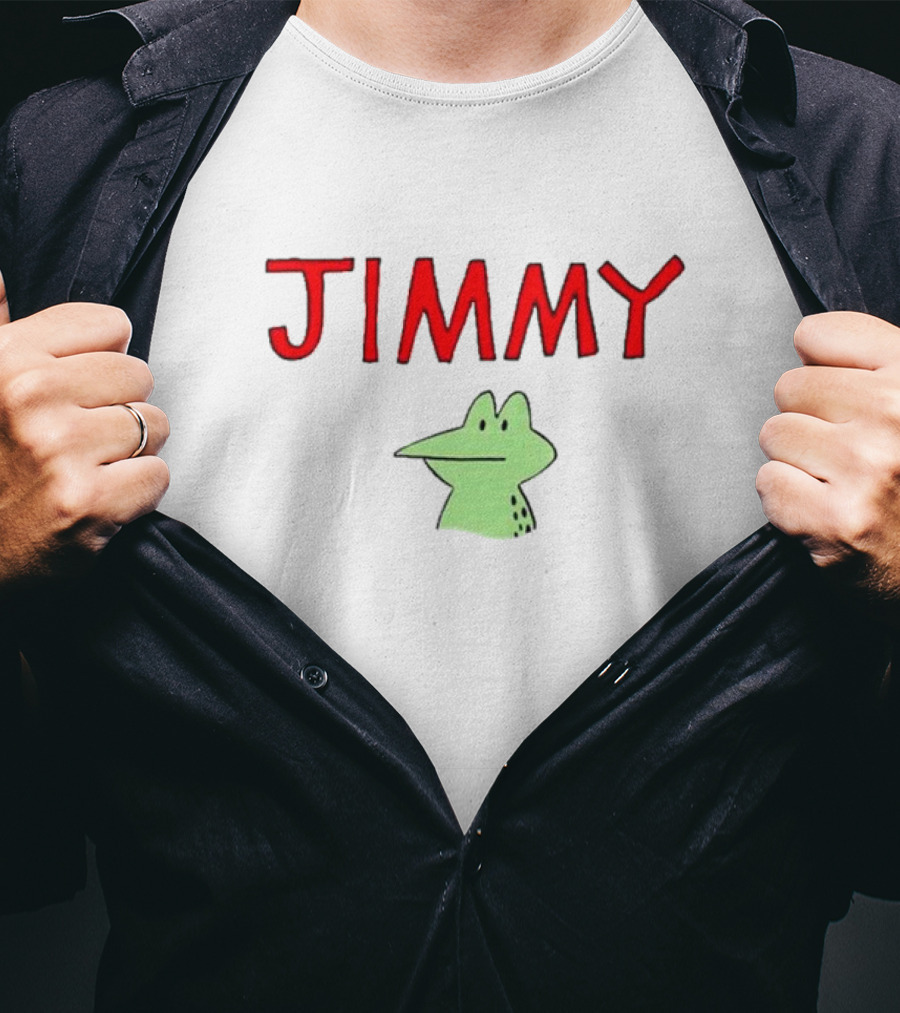 Jimmy Frog Meme Green Cartoon T-Shirt