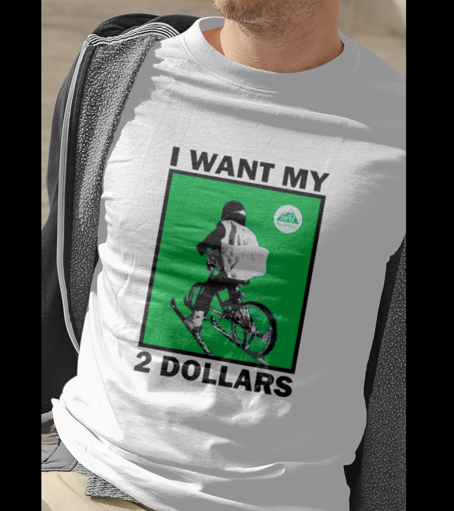 I Want My 2 Dollars Johnny Gasparini Ski Bike T-Shirt