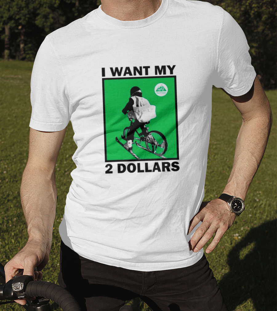 I Want My 2 Dollars Johnny Gasparini Ski Bike T-Shirt