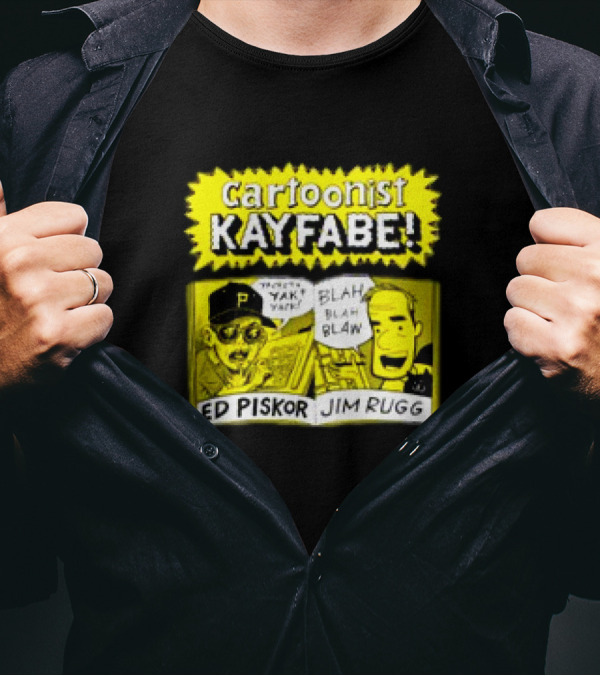 Cartoonist Kayfabe Ed Piskor Jim Rugg Yak Blah T-Shirt