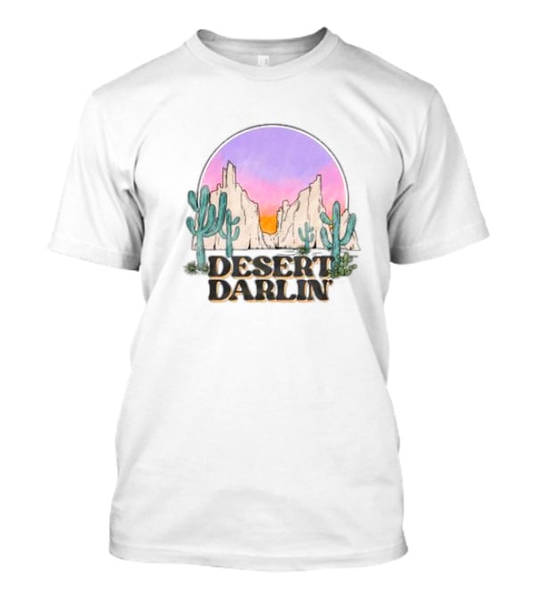 Desert Darlin Cactus Sunset On Champion T-Shirt