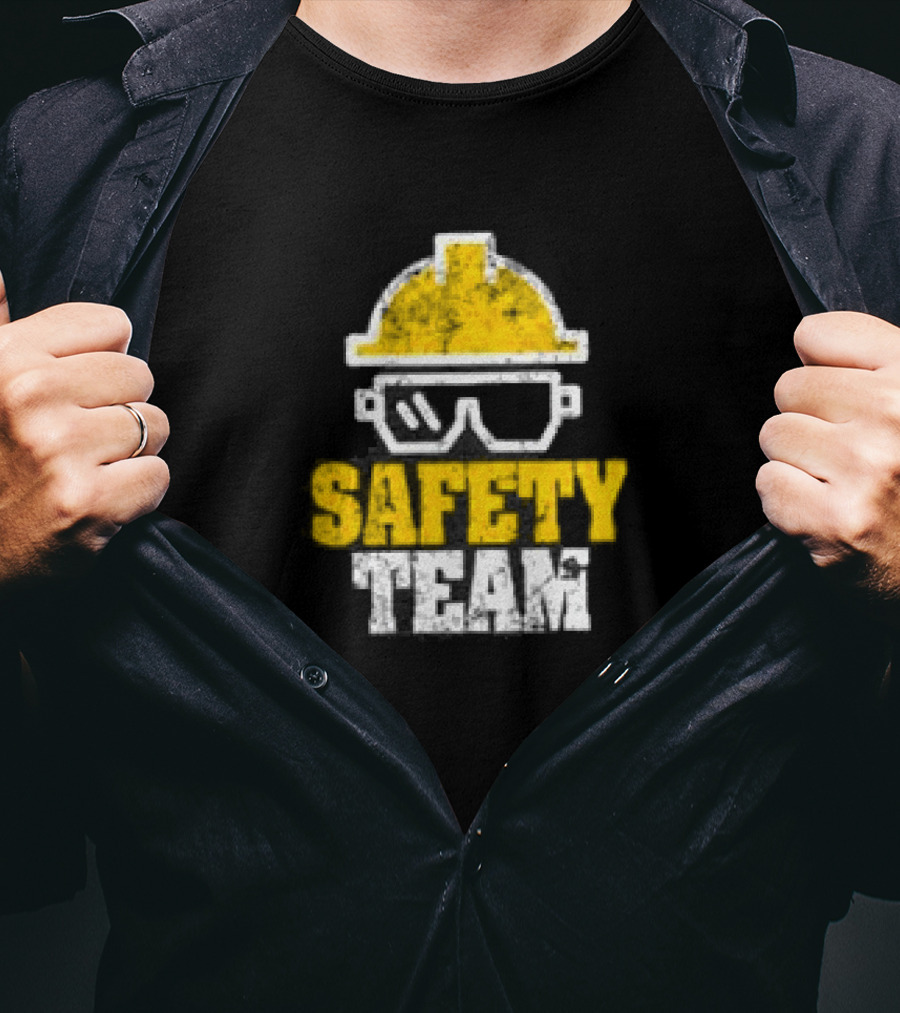 Safety Team Occupational Safety Officer OSHA HSE Hard Hat And Safety Glasses T-Shirt