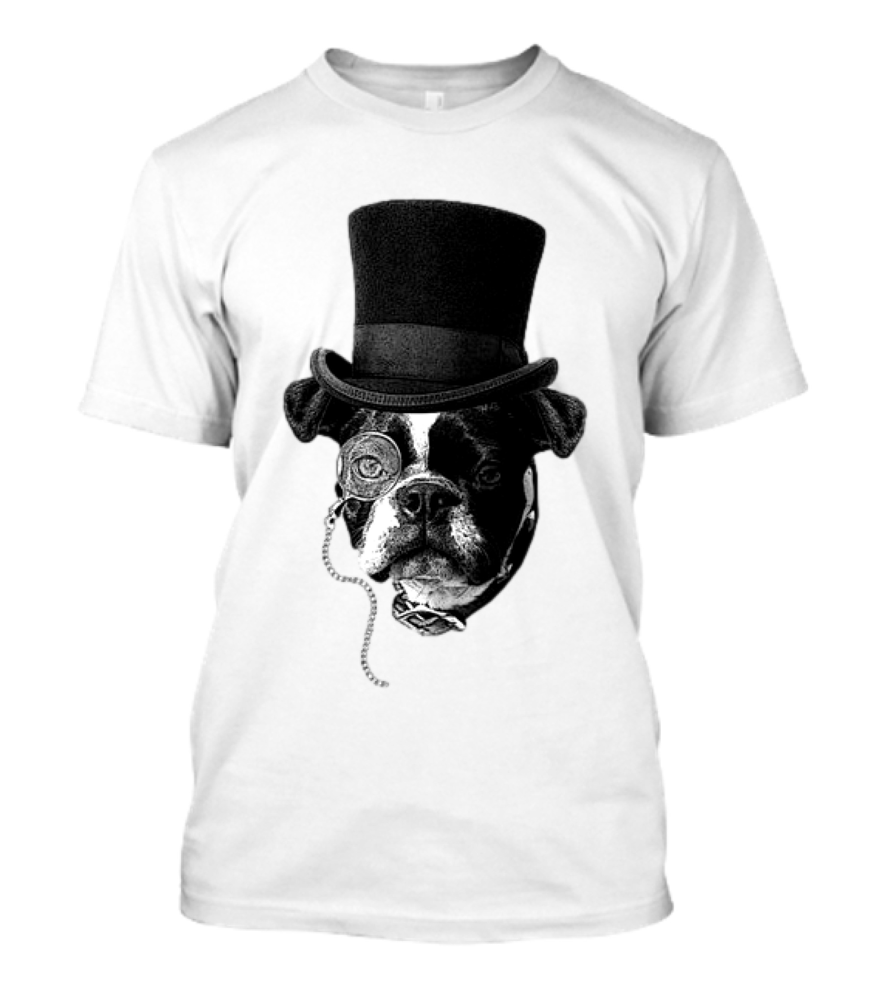 Winston Howl III Monocle Dog Top Hat T-Shirt