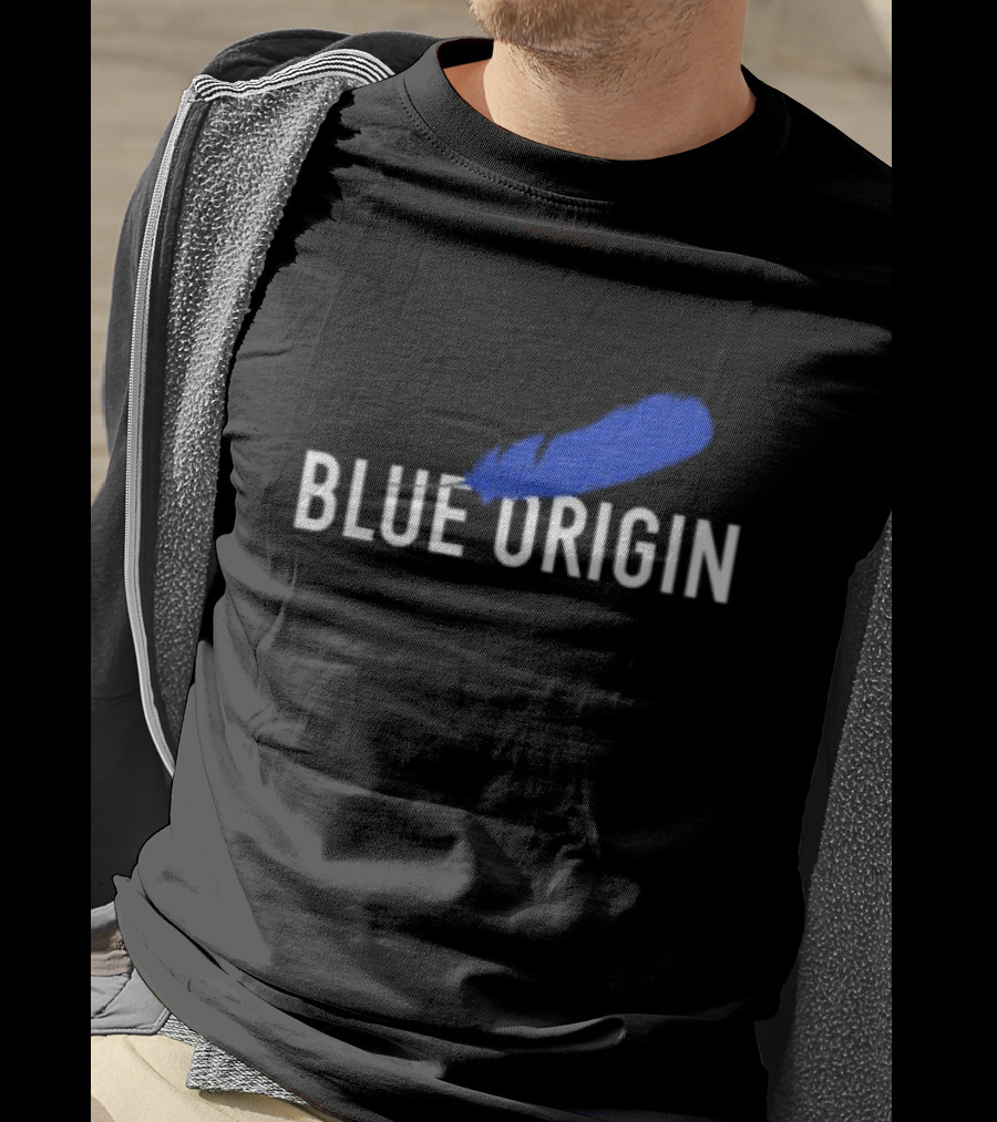 Blue Origin Feather Logo Print T-Shirt