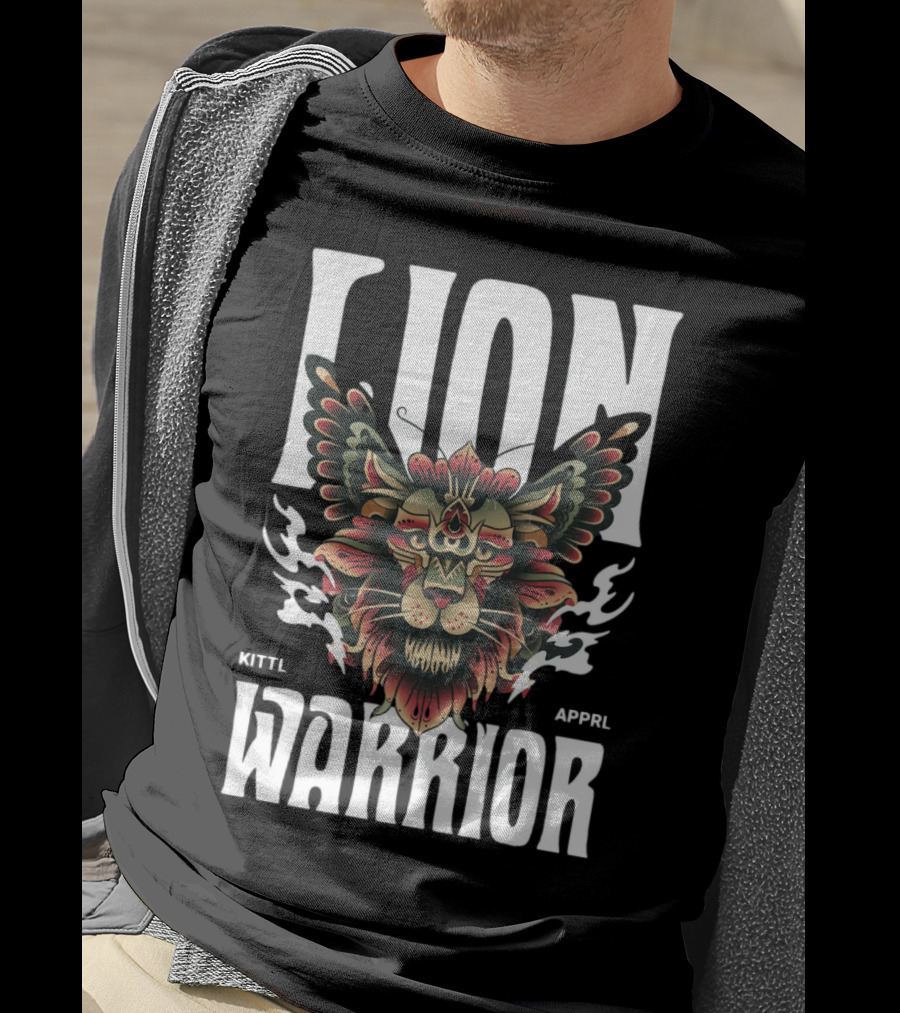 Lion Warrior Kittl Apprl T-Shirt