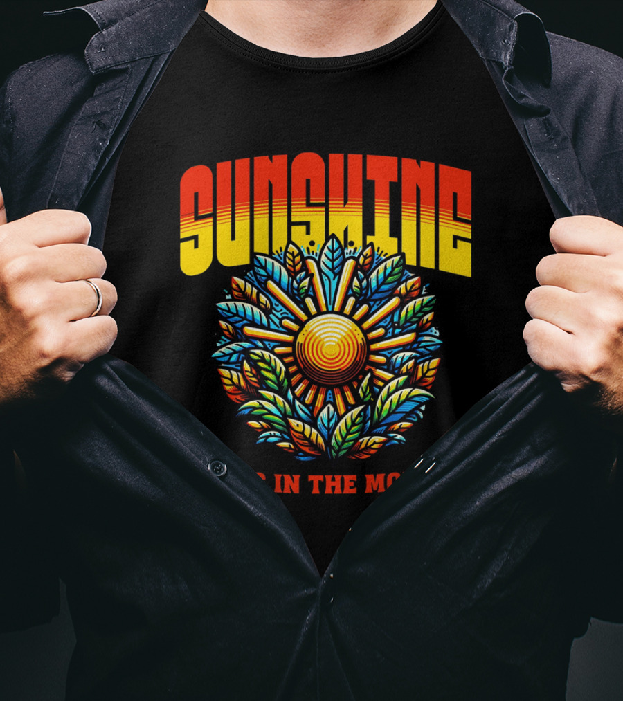 Sunshine Starts In The Morning Sunflower T-Shirt