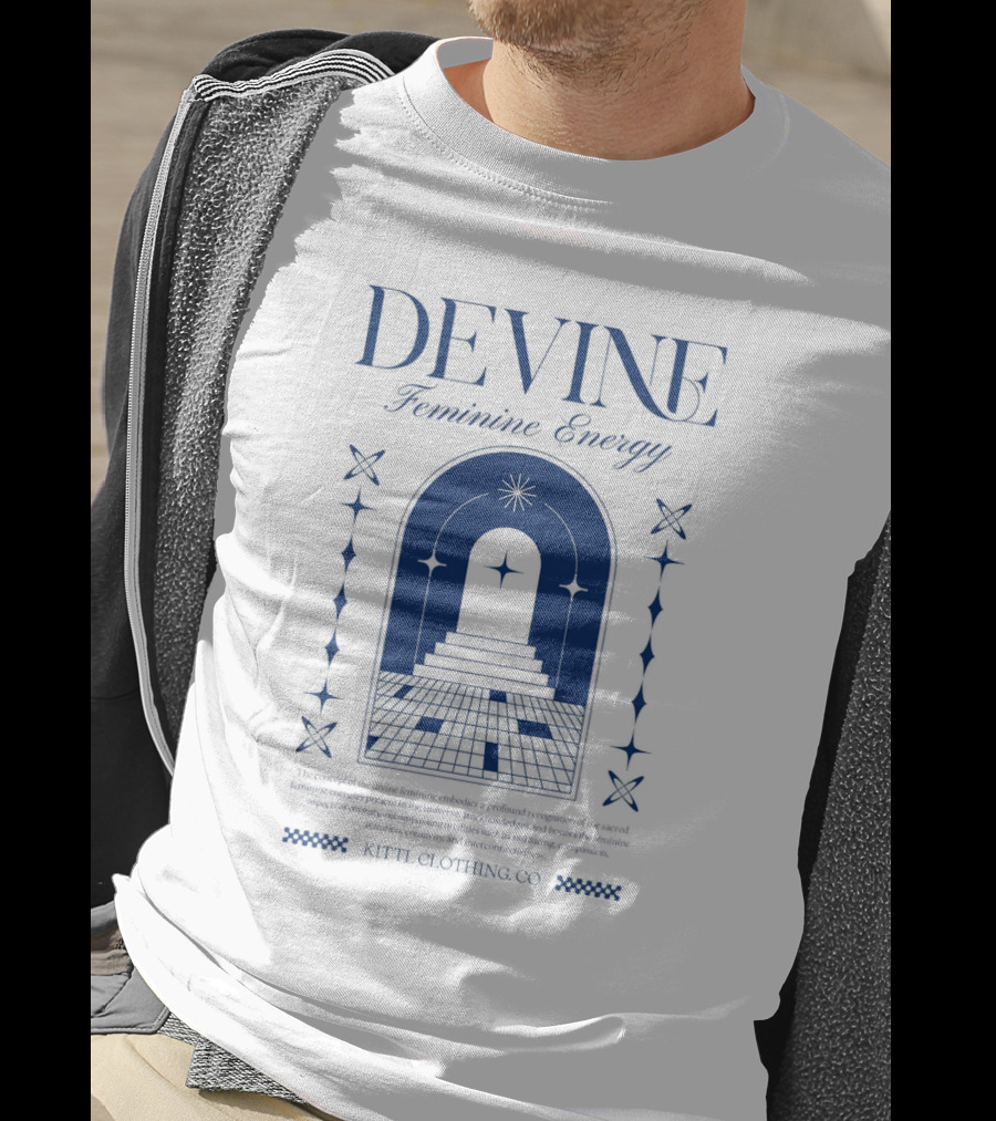 Devine Feminine Energy Cosmic Portal Starry Path Ritual Clothing Co T-Shirt