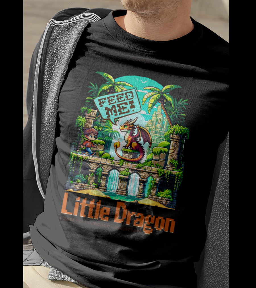 Little Dragon Feed Me Level Up Challenge Completed T-Shirt