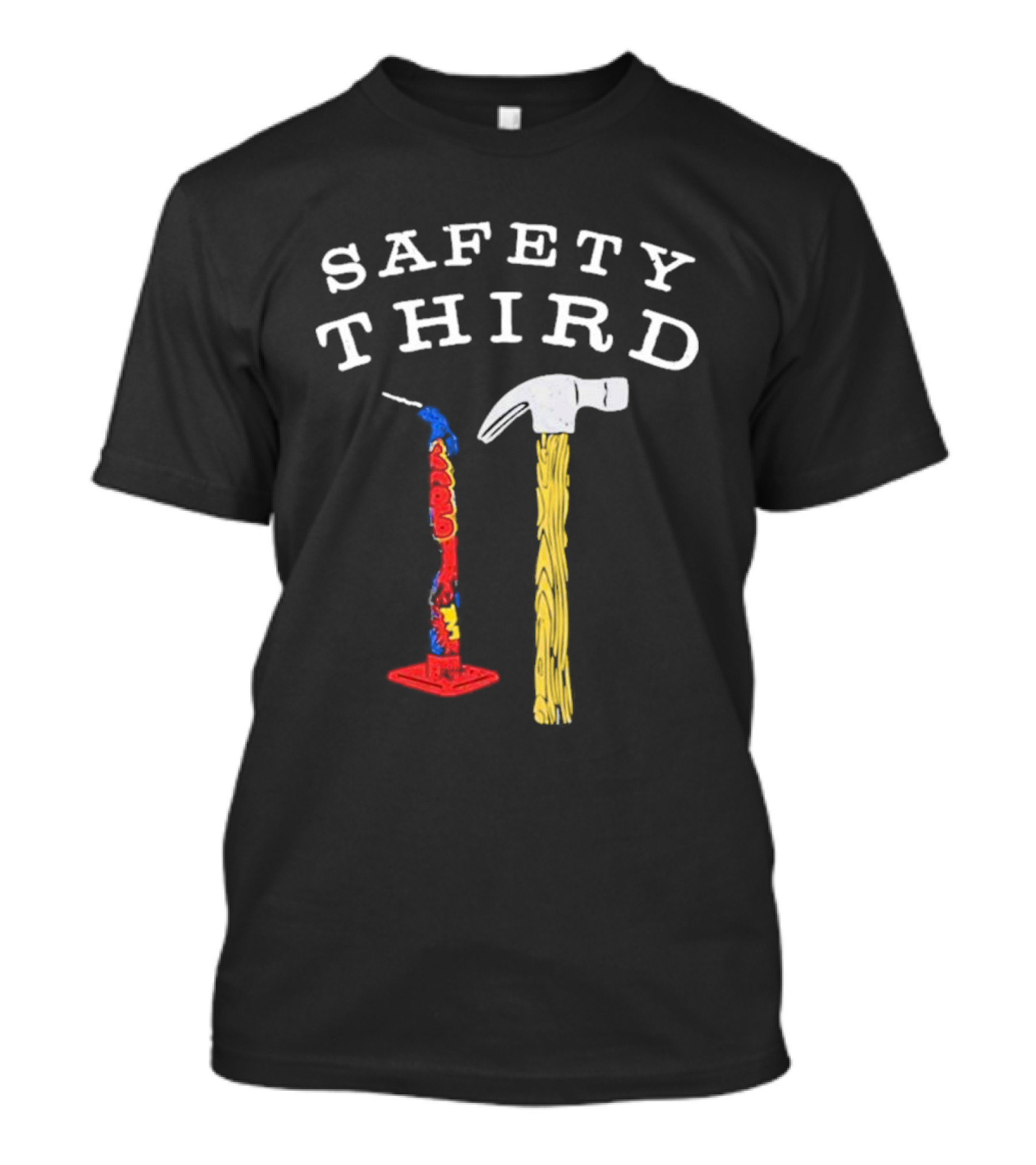 Safety Third Hammer And Firework Duo T-Shirt