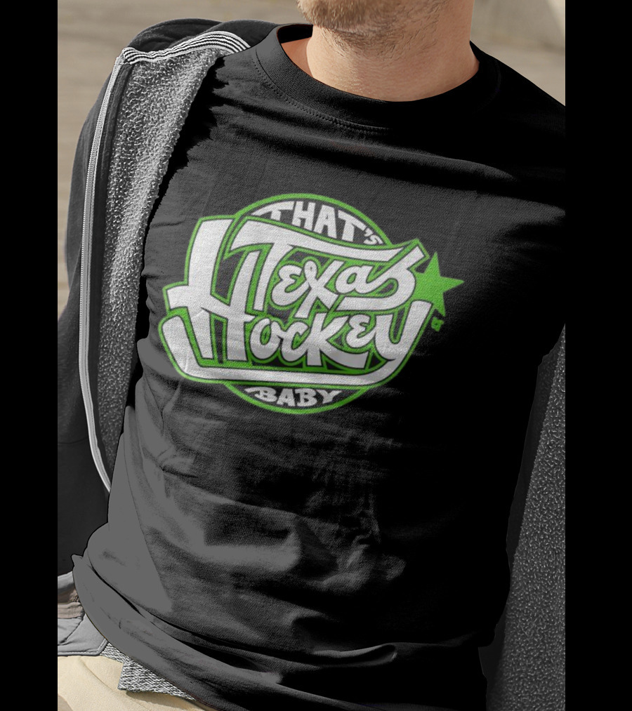 That's Texas Hockey Baby Bold Green Star T-Shirt