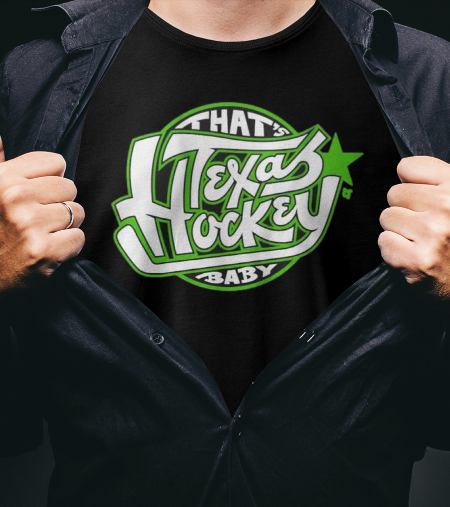 That's Texas Hockey Baby Bold Green Star T-Shirt