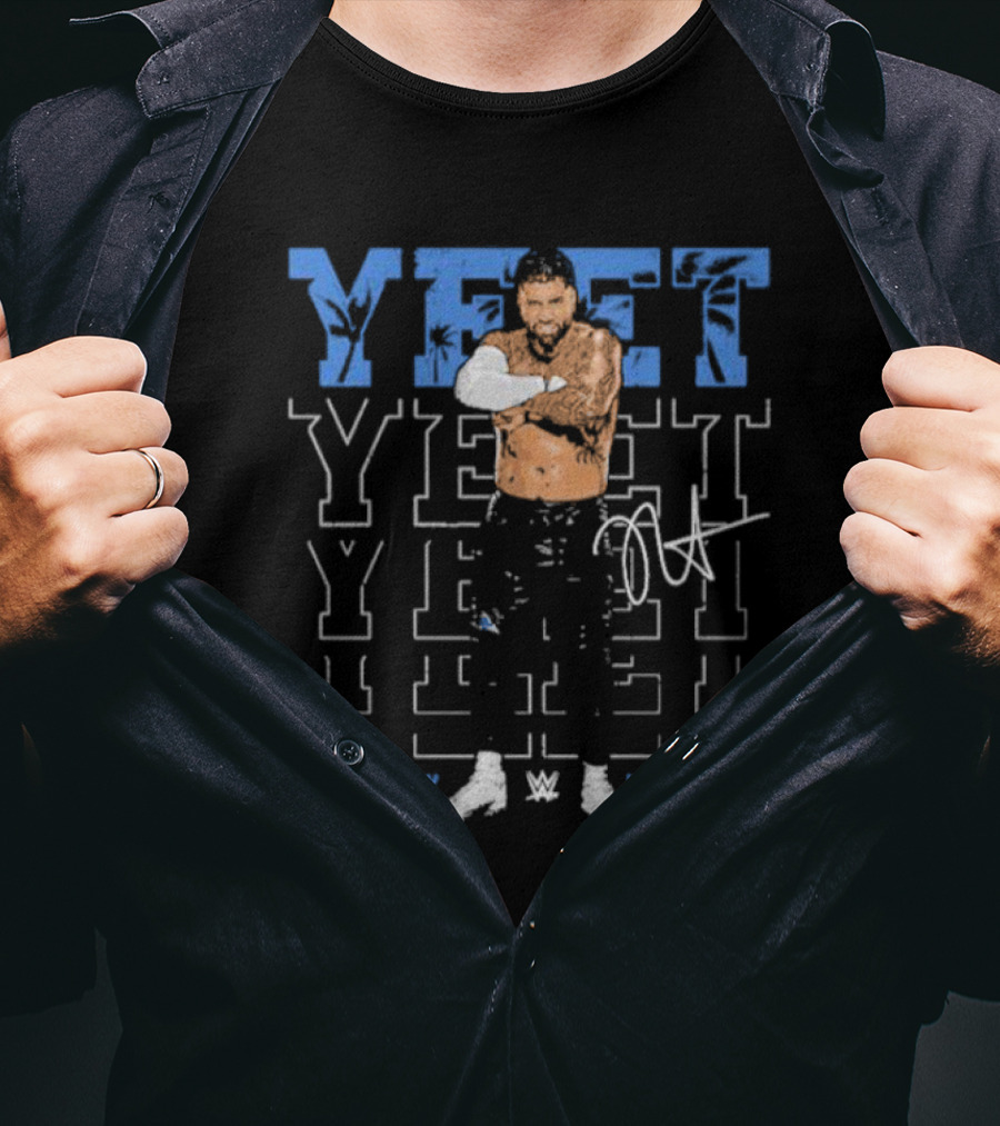 Jey Uso WWE YEET Signature 500 Level Black T-Shirt