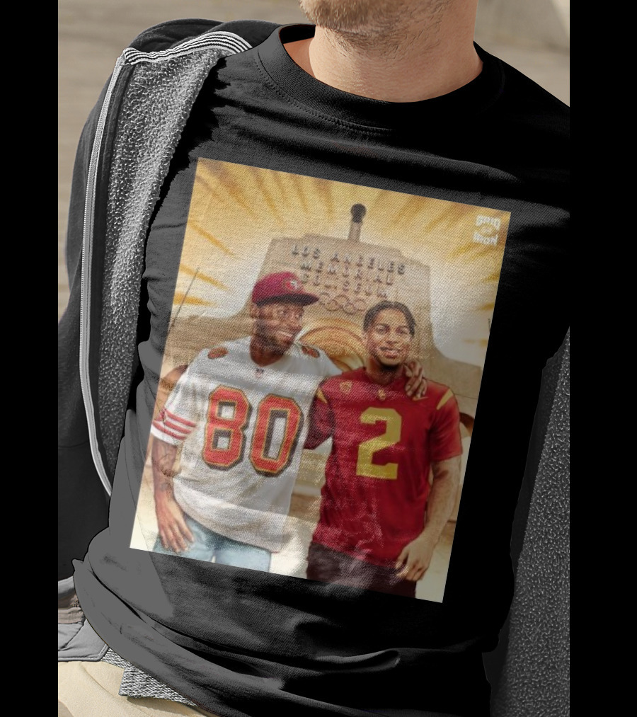 Gridiron Los Angeles Memorial Coliseum Football Legacy 80 2 T-Shirt