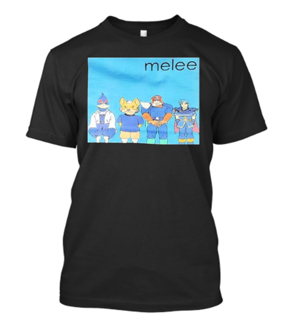 Melee Characters Lineup Go Hunt Some Robots Melee T-Shirt