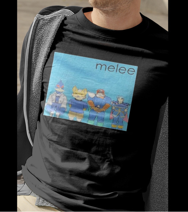 Melee Characters Lineup Go Hunt Some Robots Melee T-Shirt