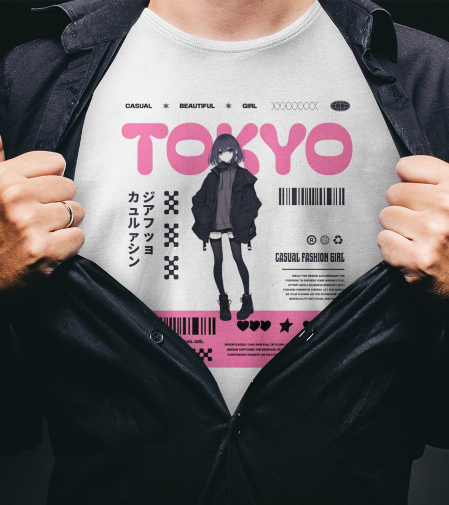 TOKYO Casual Beautiful Girl 2035 T-Shirt