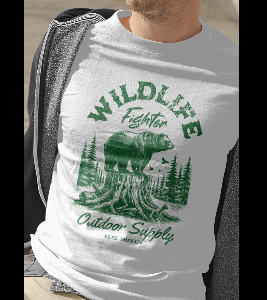 Wildlife Fighter Outdoor Supply Estd. Mmxxiv T-Shirt