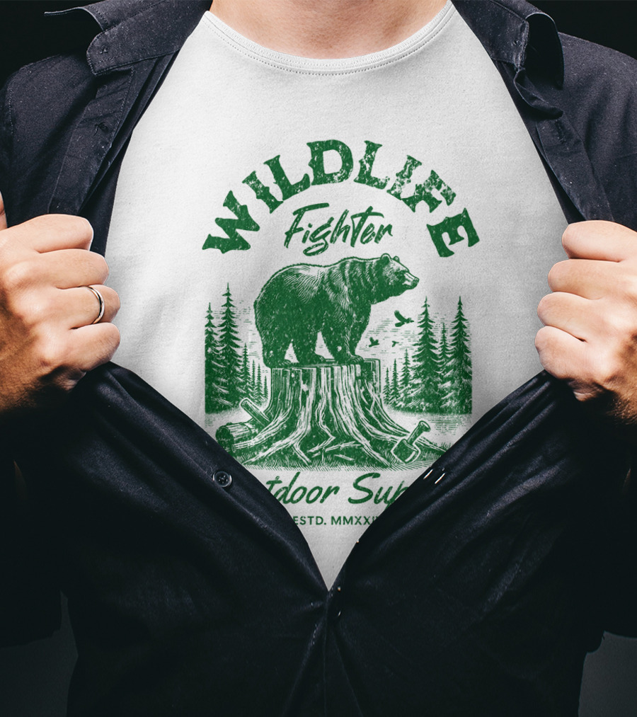 Wildlife Fighter Outdoor Supply Estd. Mmxxiv T-Shirt