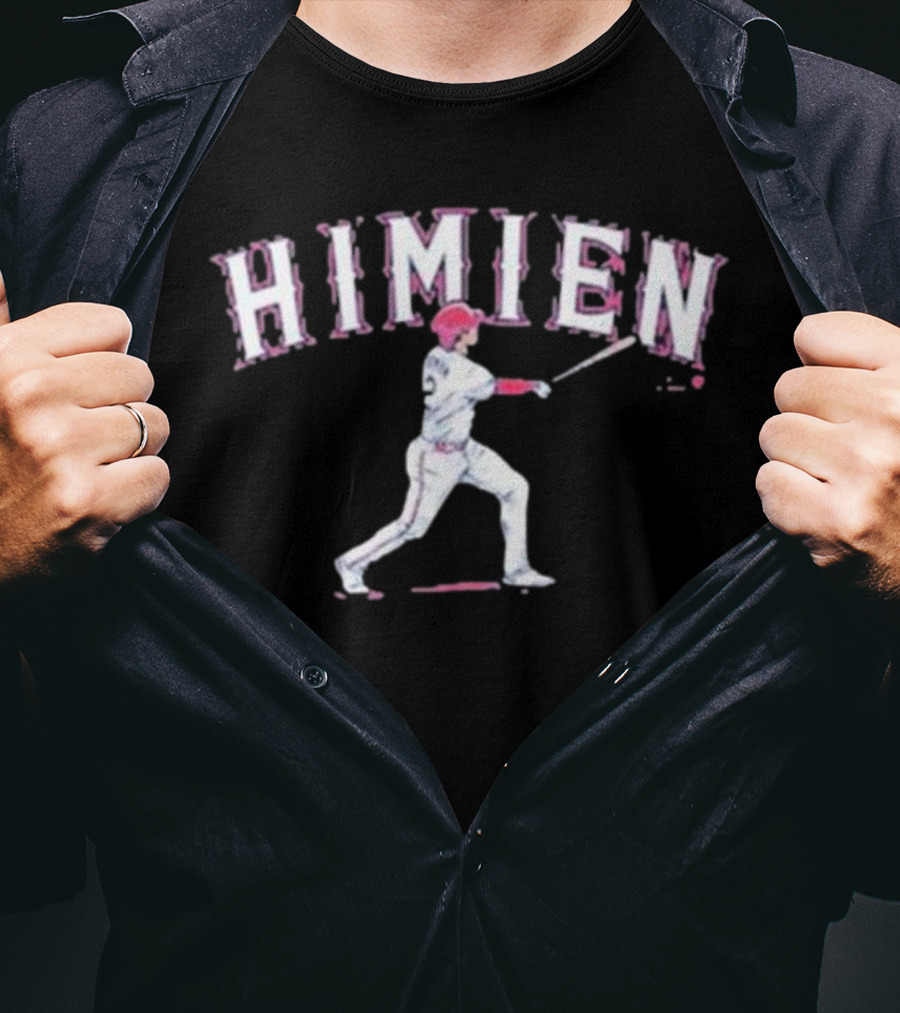 Marcus Semien Himien Baseball Player Swinging T-Shirt