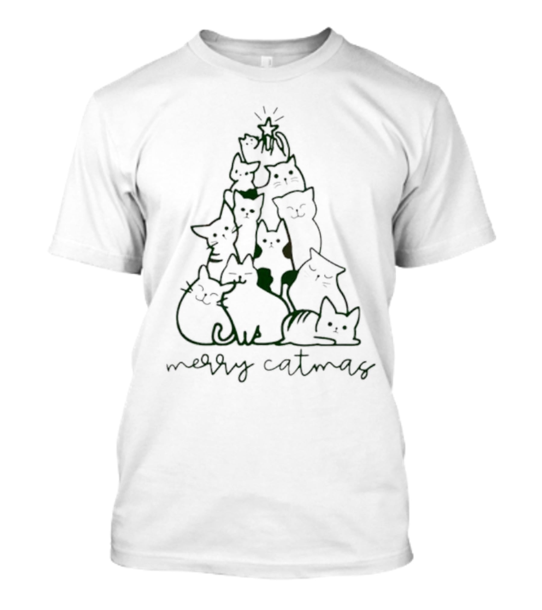 Funny Merry Catmas Cat Christmas Merry Catmas T-Shirt