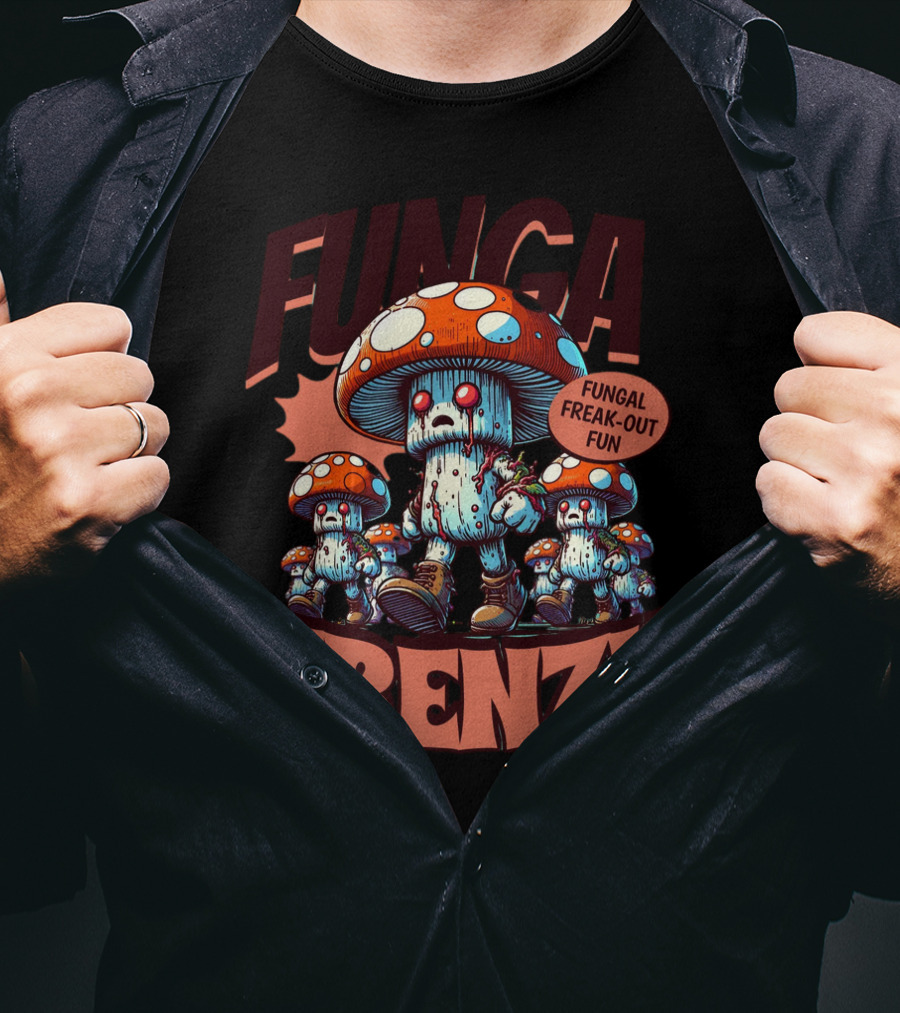 Fungal Frenzy Fungal Freak-Out Fun T-Shirt