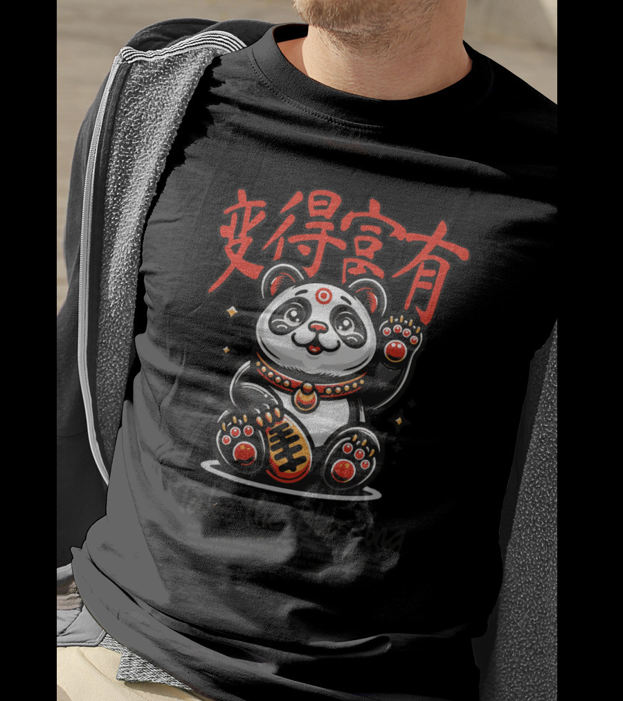 Maneki Panda Take The Blessing T-Shirt