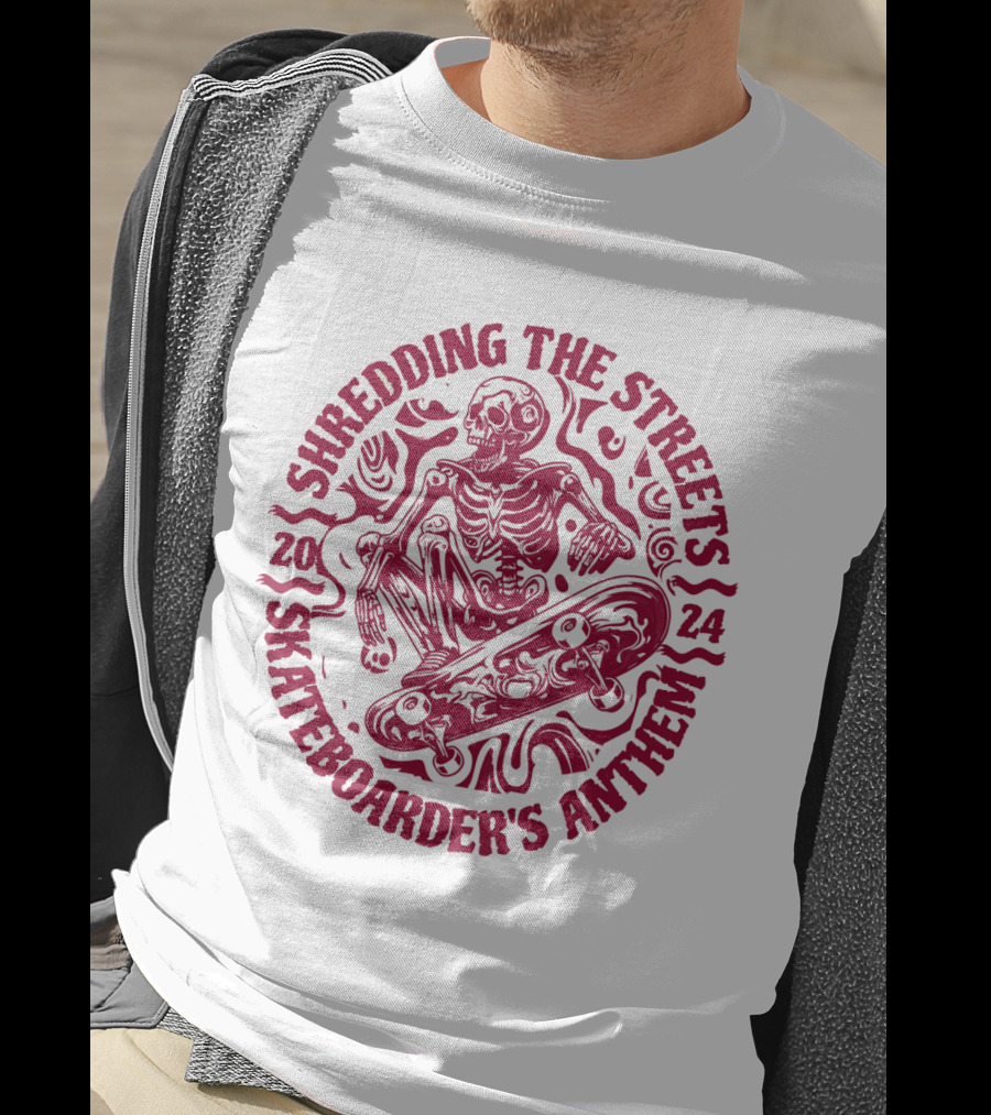 Shredding The Streets Skateboarder's Anthem T-Shirt