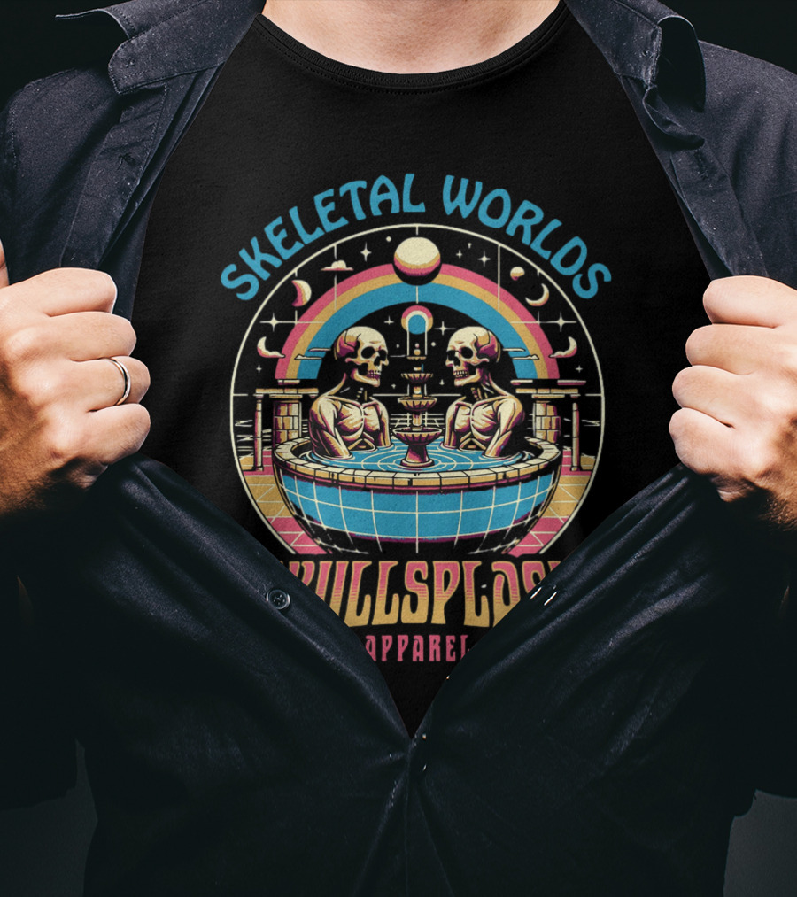 Skeletal Worlds SkullSplash T-Shirt