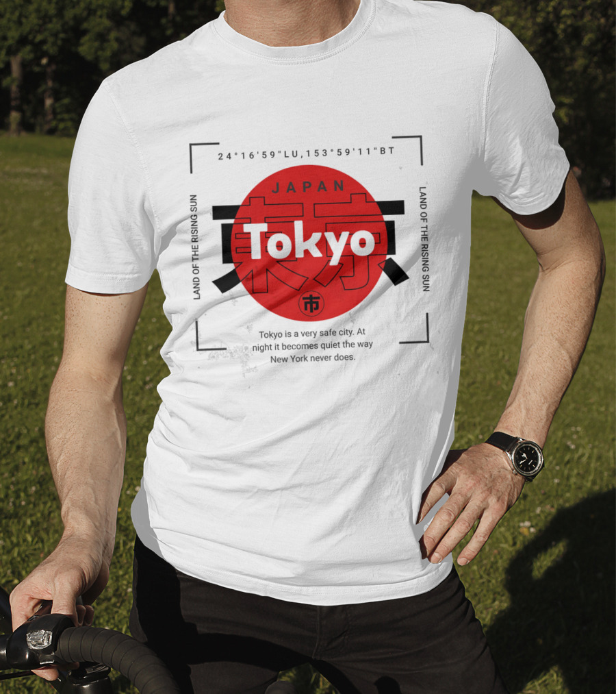 Tokyo Japan Land Of The Rising Sun Safe City Quiet Night T-Shirt