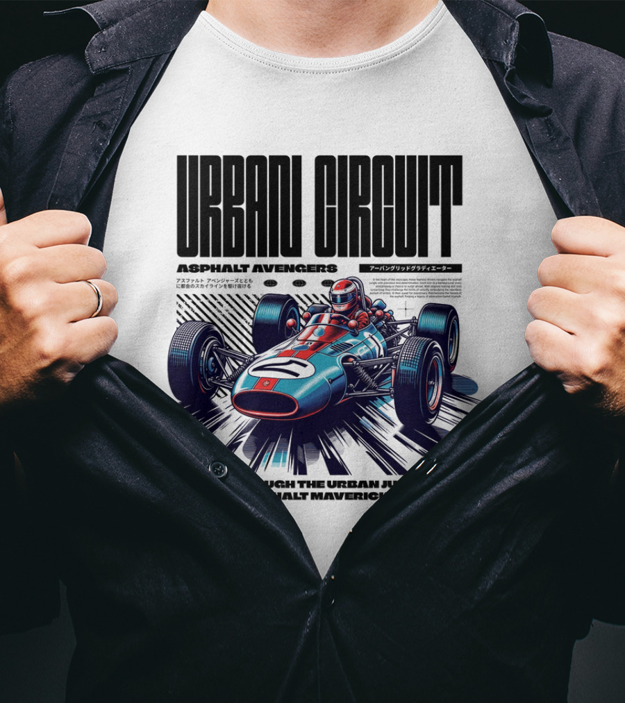 Urban Circuit Asphalt Avengers Racing Through The Urban Jungle With Asphalt Mavericks T-Shirt