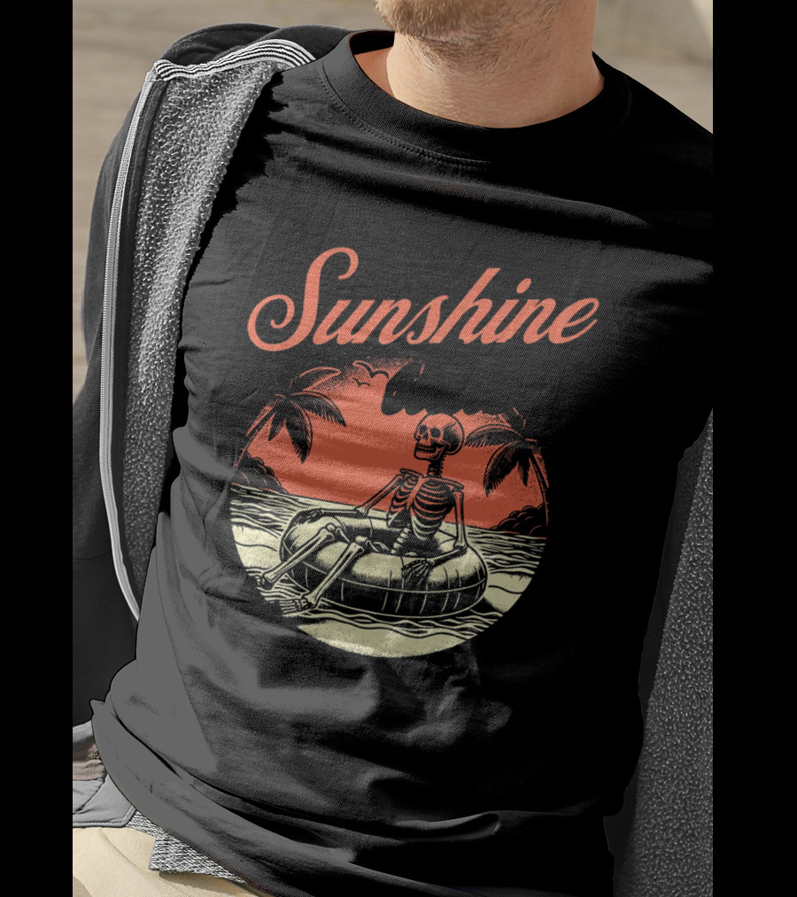 Sunshine State Skeleton Vacation Beach Club T-Shirt