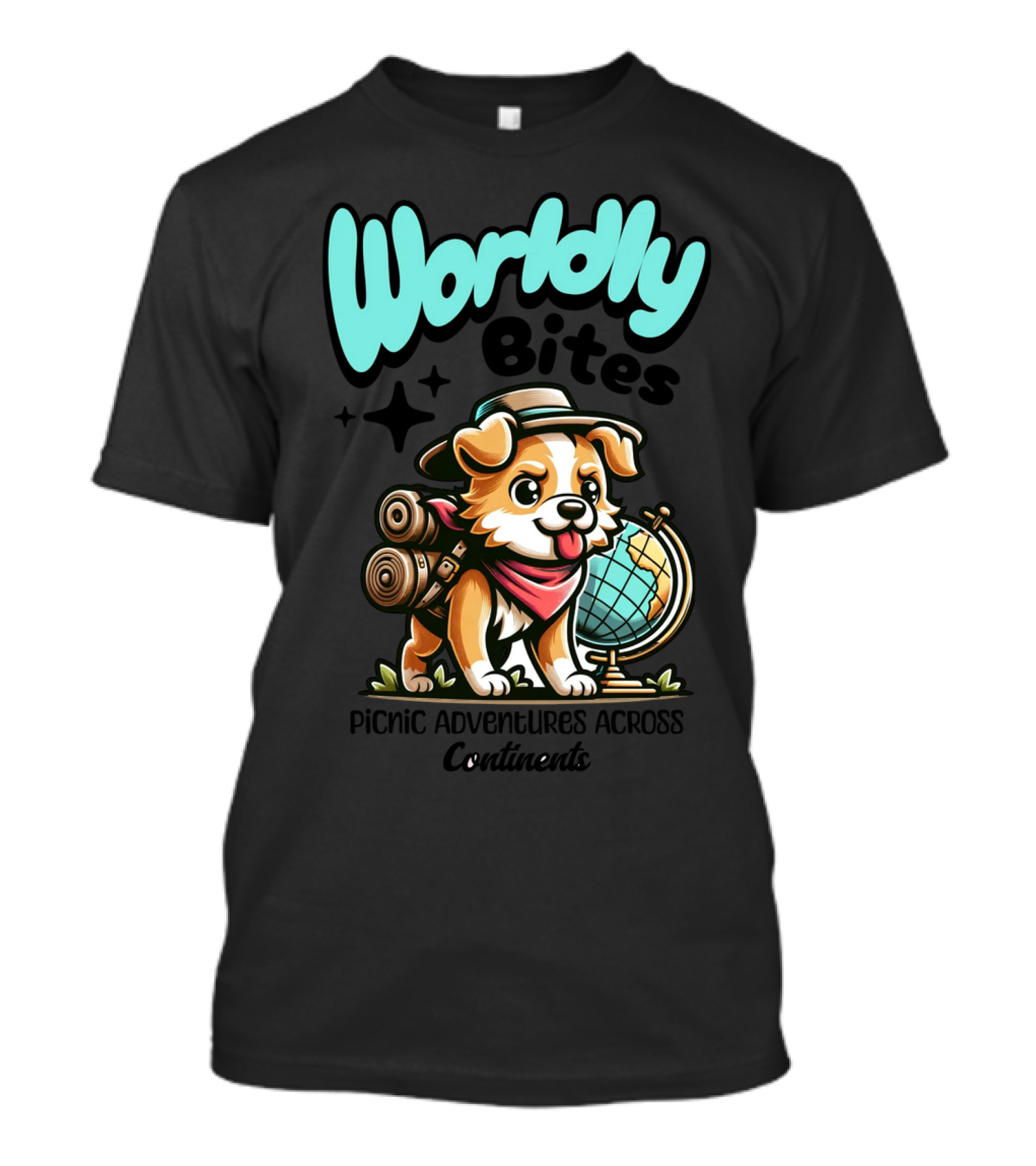Wordly Bites Picnic Adventures Across Continents T-Shirt