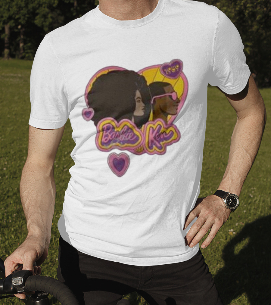 Barbie Ken 1959 New Movie Retro Heart Icons T-Shirt