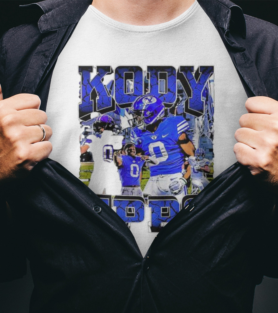 Kody Epps BYU Cougars Football Player Blue Uniform T-Shirt
