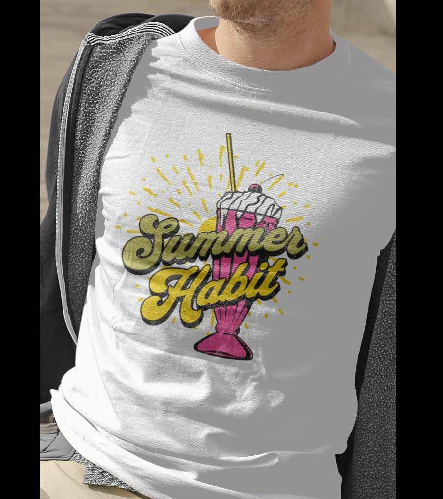 Summer Habit Vibrant Milkshake Burst T-Shirt